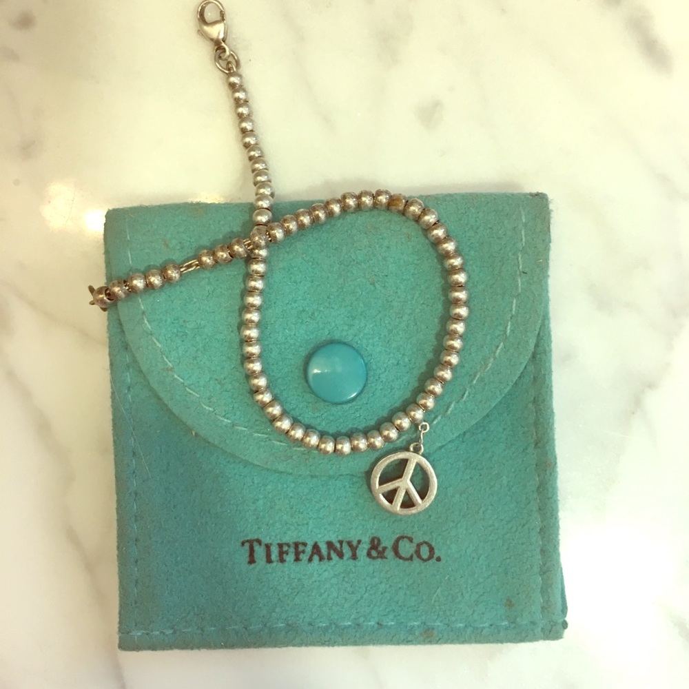 Tiffany Co peace sign bracelet